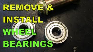 Remove amp Install Scooter  Motorcycle Wheel Bearings The Easy Way [upl. by Ronn40]