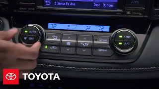 2013 RAV4 HowTo Automatic DualZone Climate Control  Toyota [upl. by Hsaka]