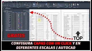 CONFIGURA CAPAS CON UN CLICK EN AUTOCAD  TABLAS DE EXCEL A AUTOCAD  GRATIS HERO ARQ [upl. by Kram]