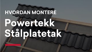 Montering av takplater og sløyfer [upl. by Aloin]