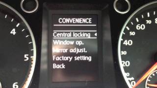 VW auto door lock amp unlock function  quotHow toquot set up [upl. by Dellora]