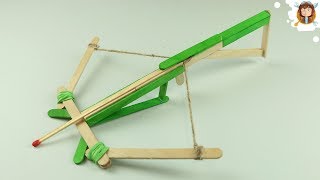 Como fazer uma Balestra  Mini Crossbow [upl. by Roye]