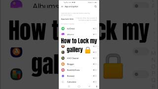 How To Lock 🔒 Gallery in Android  2024 shorts [upl. by Bazar404]