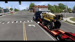 American Truck Simulator CAPAPABLE TRANSPORT LOADED WITH FARM SPRAYER [upl. by Hillel]