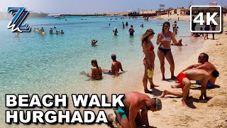 4K Beach walk amp snorkelling in Hurghada Egypt [upl. by Gerhardine]