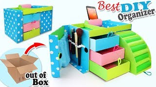 DIY ADORABLE ORGANIZER BOX USEFUL EVER  32 Compartment for Keeping Everything [upl. by Branden]