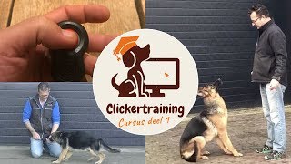 Clickertraining hond cursus deel 1 [upl. by Merl]