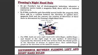 Flemings left and right hand rule  MMF and Reluctance  hysterisis curve and its uses [upl. by Ethelind]