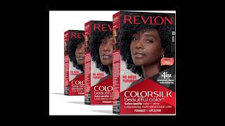 Revlon ColorSilk Beautiful Permanent Hair Color with 100 Gray Coverage 10 Black revlonhaircolor [upl. by Au486]