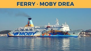 Departure of ferry MOBY DREA in Olbia Moby Lines [upl. by Yrailih]