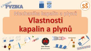 Vlastnosti kapalin a plynů  fyzika SŠ [upl. by Anidam]