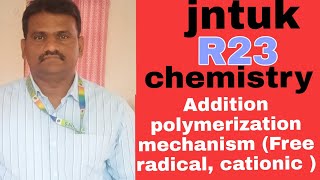 Addition polymerization mechanism  free radical and cationic mechanism [upl. by Neesay]