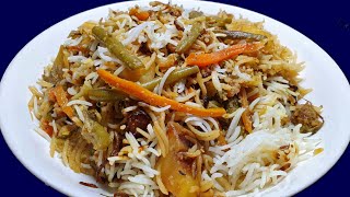 Mauritian Cuisine Easy Vegetable Biryani Recipe  Briani Légumes Mauricien [upl. by Hurty]