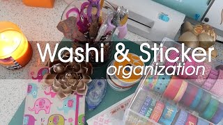 Lifestyle Washi and Sticker Organization [upl. by Lecirg]