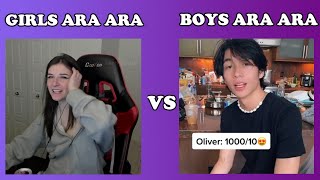 GIRLS VS BOYS ARA ARA VOICE [upl. by Rainger]