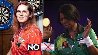 Deta Hedman a British darts player forfeits a match after declining to play a transgender player [upl. by Leopoldeen565]