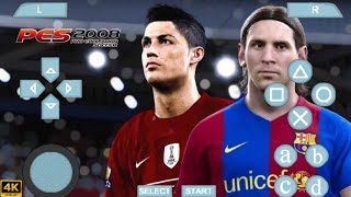 PES 2008 PSP DOWNLOAD ULTRA GRAPHICS 4K HD  ISOTEXTURESAVEDATA [upl. by Hildagarde]