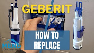 Toilet Running or Not Flushing Replace Geberit Flush Valve Concealed Cistern FIX [upl. by Erek]