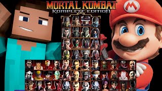 Mortal Kombat 9  STEVE amp MARIO  HARD Tag Ladder  gameplay1440p60fps [upl. by Attenahs]