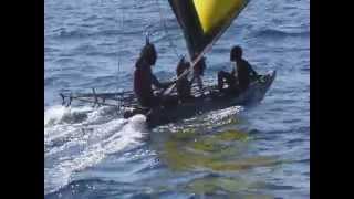 Woodlark sailing canoe 2 [upl. by Eldred704]