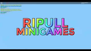 Playing Ripull Minigames Old Roblox Video [upl. by Leugimesoj]