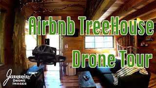 Drone Tour of The Forestree House Airbnb in Adairsville GA [upl. by Burnham325]