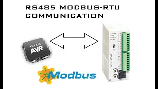 AVR ATMEGA88PA RS485 MODBUSRTU communication [upl. by Lili]