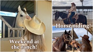 WEEKEND AT THE RANCH Horseback riding charrería  shopping  haul [upl. by Christina]