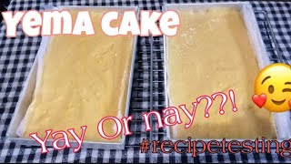 Yema Cake Recipetesting [upl. by Aihsela778]