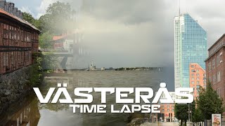 Västerås Sweden  The port city to lake Mälaren  Time lapse [upl. by Ikcin]