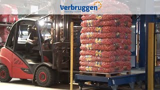 Palletizing  Automatic Palletizer machine Vpm14 Wrapping Machine by Verbruggen  palletizer robot [upl. by Leakim]