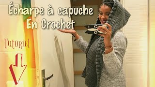 TUTO I ECHARPE à CAPUCHE EN CROCHET I Tracy M Crochet [upl. by Sigrid]