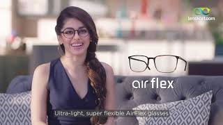 Lenskart Airflex  Ultralight Super Flexible Glasses ft Alaya F [upl. by Akirdnas]