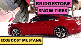 Bridgestone Blizzak Snow Tire On Ford Mustang Does Is Work [upl. by Latnahs905]