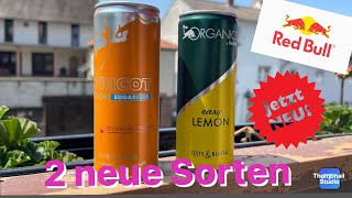 RED BULL 2 neue Sorten für den Sommer easy Lemon 🍋 amp Apricot SUGARFREE 🍊🍓  die PÜFFCHENS [upl. by Elyr672]