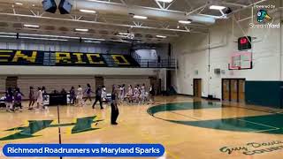 Richmond Roadrunners vs Maryland Sparks [upl. by Idrahs]