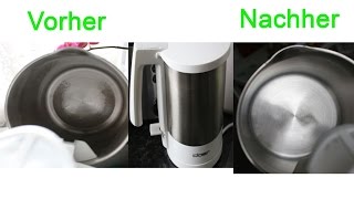 Wasserkocher schnell amp einfach entkalken  Water cooker quickly and easily descale [upl. by Mayeda]