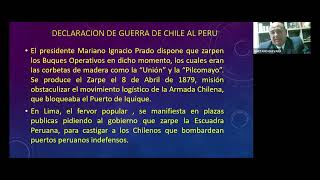 Las correrías de la Armada Chilena combate naval de Chipana y Rendición y captura del Rímac [upl. by Hilar]