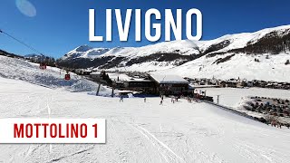 Livigno Ski Guide Mottolino  Mottolino1 red piste 4 [upl. by Spitzer]