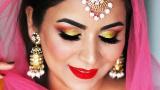 Traditional LOHRI Makeup Tutorial in HINDI  2018 [upl. by Fezoj447]