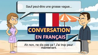 Easy French Phrases to Learn French Vocabulary About The Beach  Learn French with Dialogues [upl. by Joanna957]