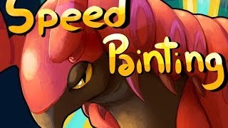 Lets Draw Scolipede speedpainting [upl. by Atiuqiram804]