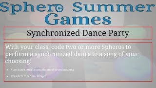 Sphero Summer Games  Dance Party [upl. by Eirtemed]