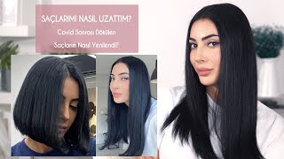 Saçlarım Nasıl Hızlı Uzuyor Dökülmeler 💇  Saç Bakım Rutinim [upl. by Alene466]