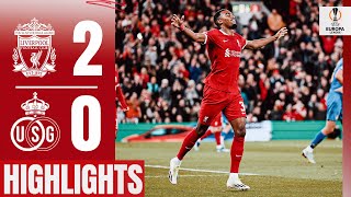 HIGHLIGHTS Gravenberchs FIRST goal amp Jotas ruthless finish  Liverpool 20 Union SG [upl. by Tessler410]