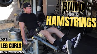 BUILD BIGGER AND STRONGER HAMSTRINGS WITH THESE 2 EXERCISES [upl. by Shay]