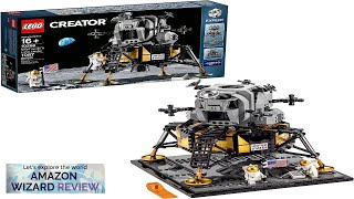 LEGO Creator Expert NASA Apollo 11 Lunar Lander 10266 Building Toy Set Review [upl. by Aer]