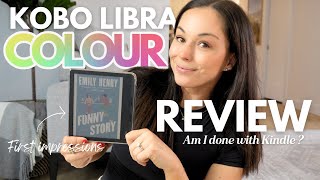 NEW Kobo Libra Colour Review eReader and my first impressions comparaison am I done with Kindle [upl. by Reinertson]