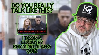 COCKNEY RHYMING SLANG  REACTION cockneyaccent cockneyrhymingslang reaction britishslang [upl. by Cirilo]