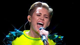 Miley Cyrus  Wrecking Ball Acoustic Live at Bambi Awards 2013 [upl. by Enajharas76]